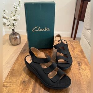 Clarks Womens Reedly Juno - Black - 9.5